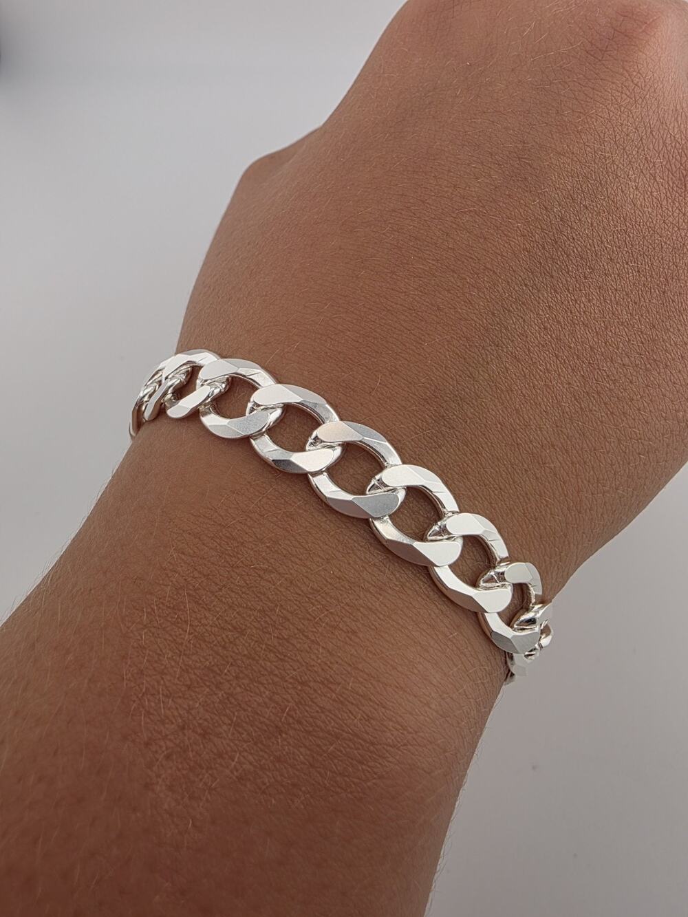 Brand New Italian Sterling Silver 925 Cuban Link 11 MM Bracelet 9''